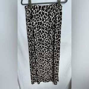 Halogen Animal Print Long Skirt Size L